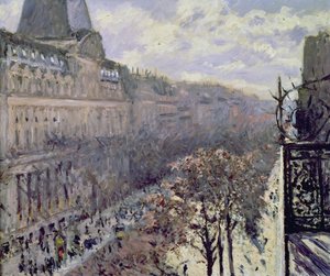 Boulevard des Italiens, c.1880 da Gustave Caillebotte
